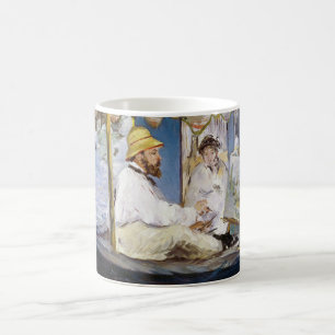 Mug Edouard Manet - Monet dans son bateau atelier
