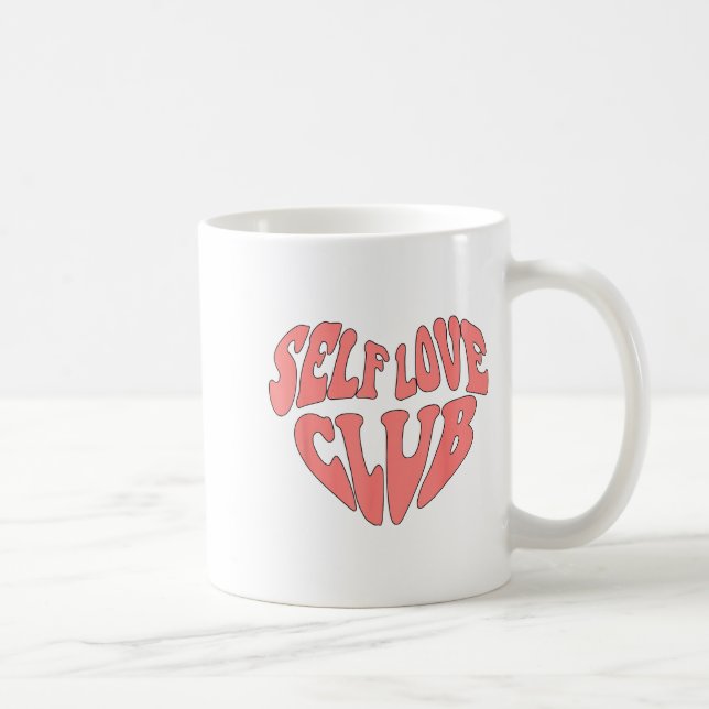 Mug Edr6 Rétro Amour de Soi Saint-Valentin Positif Val (Droite)