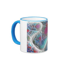 Édredon bleu et blanc - plaisir de magenta et