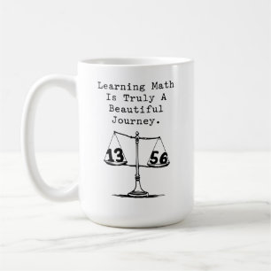 Mug Éducateur de beau voyage d'apprentissage des mathé