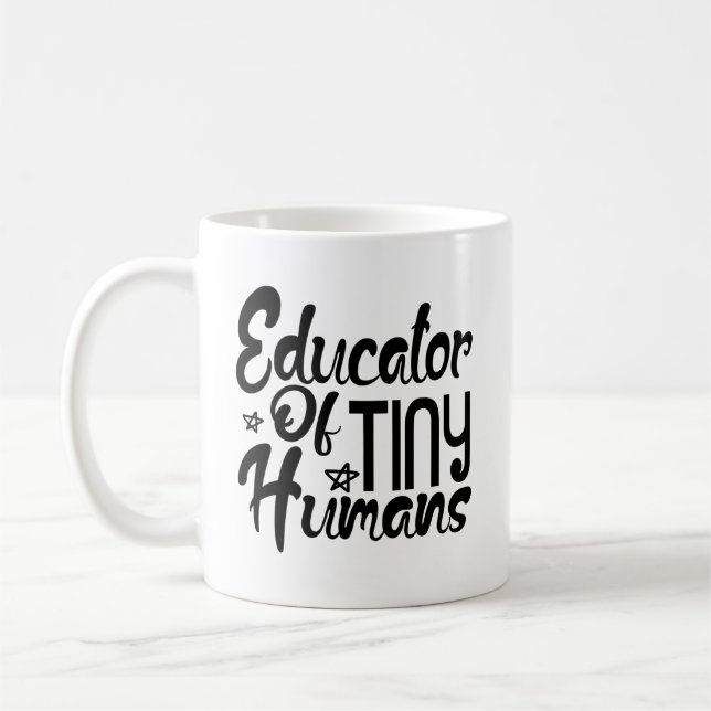 Mug Éducateur De Minuscules Humains Pour Enseignant (Gauche)