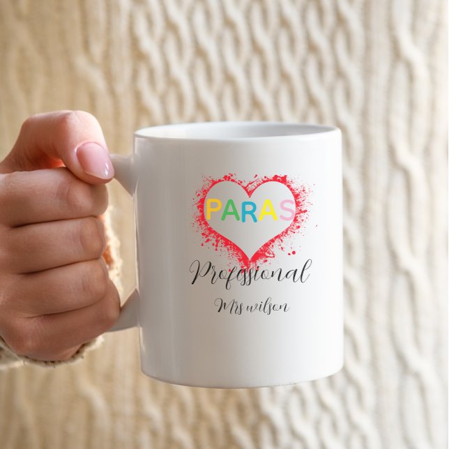 Mug Éducateur paraprofessionnel enseignant personnalis (Créateur téléchargé)