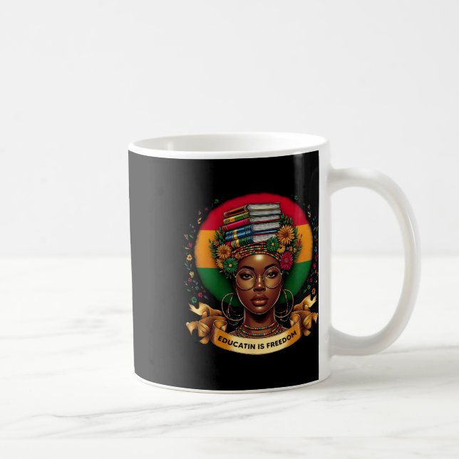 Mug Éducation du Mois de l'histoire des Noirs est la L (Droite)