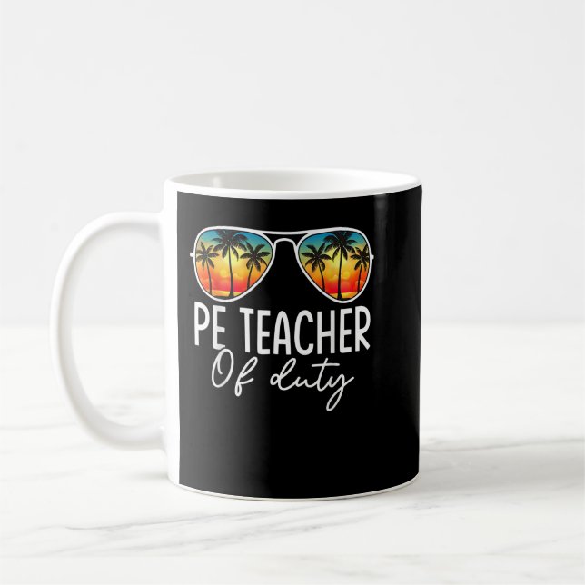 Mug Éducation physique PE Enseignant hors service Été  (Gauche)