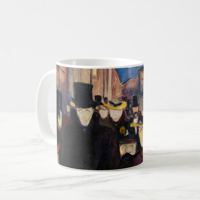 Mug Edvard Munch - Soirée sur Karl Johan Street (Devant gauche)