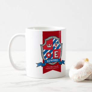 Mug Edward oiseau crête rouge nom bleu signifiant muqu