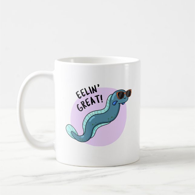 Mug Eelin Great Funny Slippery Eel Pun (Gauche)