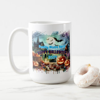 Mug Eerie Halloween Night Watercolor
