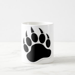Mug Effet 3D de griffe d'ours gay Awesome en N&B