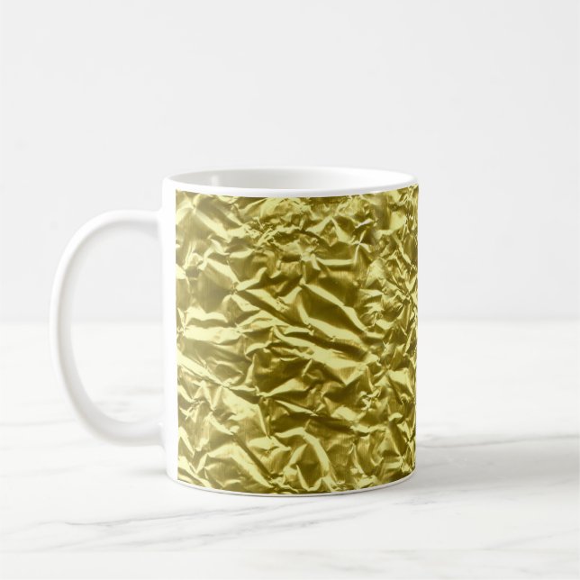 Mug Effet de feuille d'or personnalisé (Gauche)