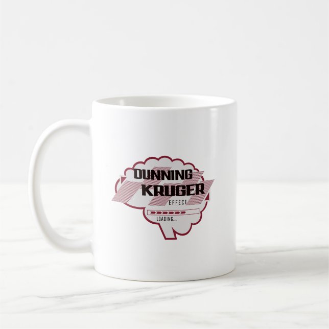 Mug Effet de Kruger de Dunning Sarcastique Illustratio (Gauche)