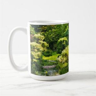Mug Effet de peinture de jardin japonais Paysage