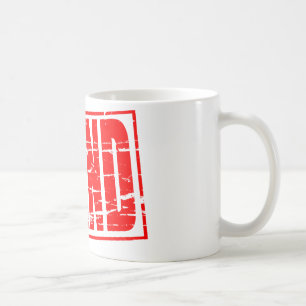 Mug Effet de tampon en caoutchouc rouge Pfand