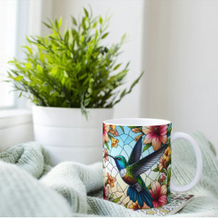 Mug Effet Élégant en verre de colibri