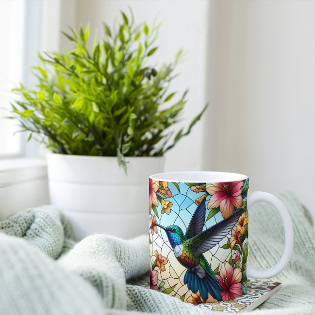 Mug Effet Élégant en verre de colibri (Créateur téléchargé)