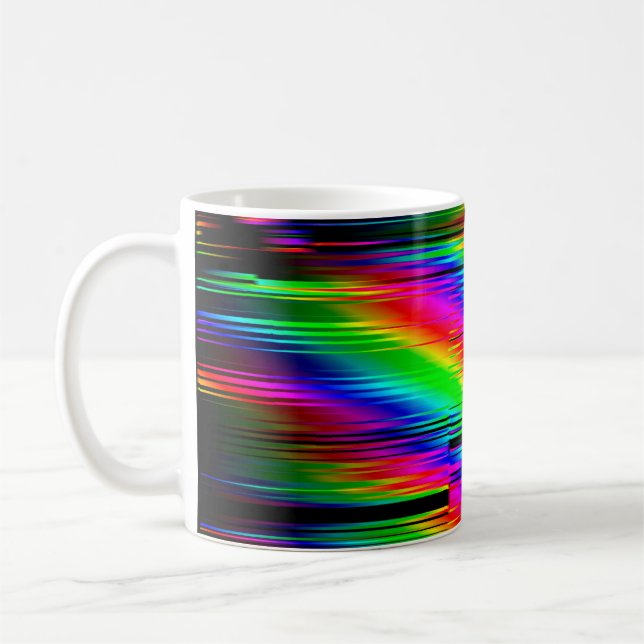 Mug Effets numériques. Arrière - plan abstrait multico (Gauche)