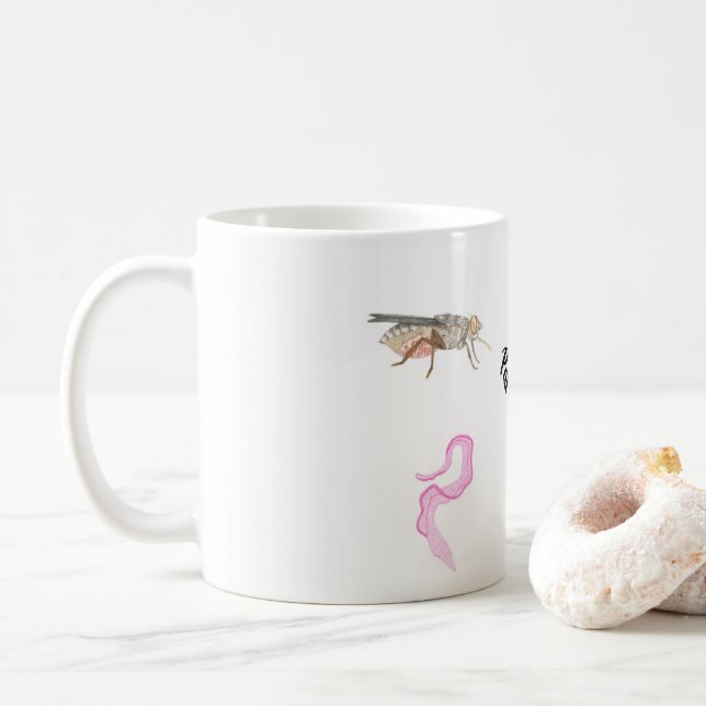 Mug Effiloche de la parasitologie/Parasitology cup (Avec donut)