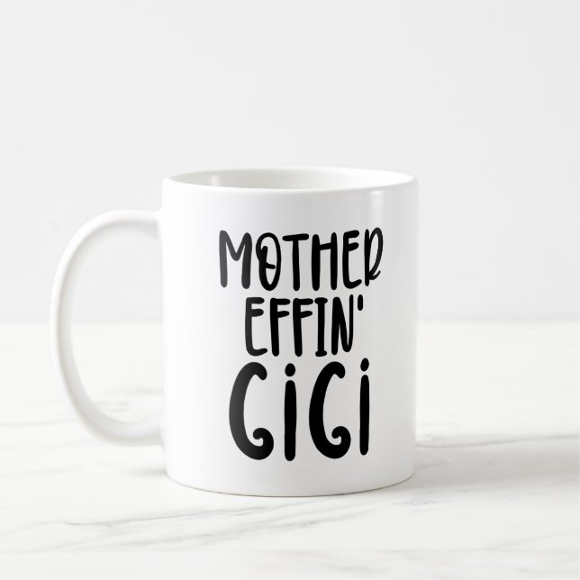 Mug effin' Gigi Funny Gigi Cadeaux pour grand-mère (Gauche)