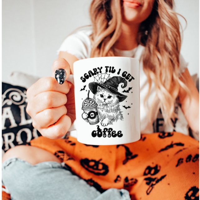 Mug Effrayant Café Lover Drôle Halloween (Créateur téléchargé)