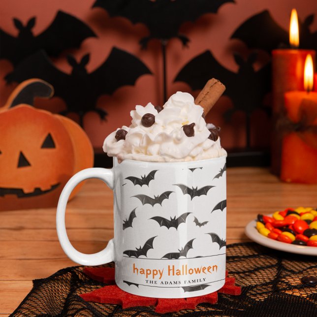 Mug Éffrayant chauves-souris personnalisées Halloween  (Créateur téléchargé)