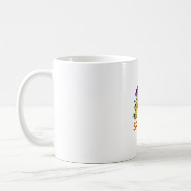 Mug Éffrayant Cute Happy Halloween Kitten Citrouille d (Gauche)