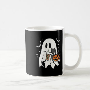 Mug Éffrayant Fantôme tenant un chat noir Halloween ca