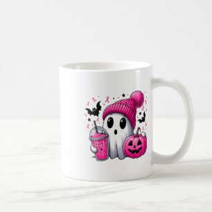 Mug Éffrayant Ghost Pink Ribbon Citrouille Cancer du s