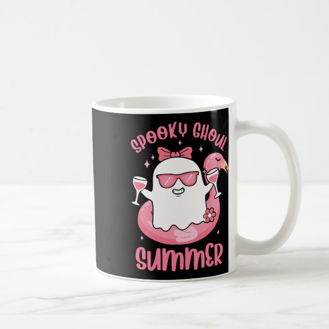 Mug Éffrayant Ghoul été mignon Fantôme Flamant rose ét (Droite)