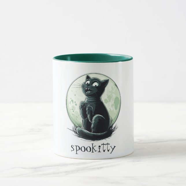 Mug Éffrayant Halloween Kitty (Centre)