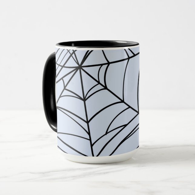 Mug Éffrayant Spiderwebs fête Déplaisante d'Halloween (Devant gauche)