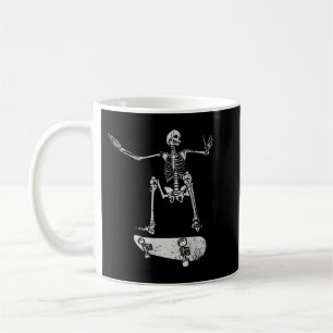 Mug Éffrayante fête d'Halloween - Skateboard skeleton