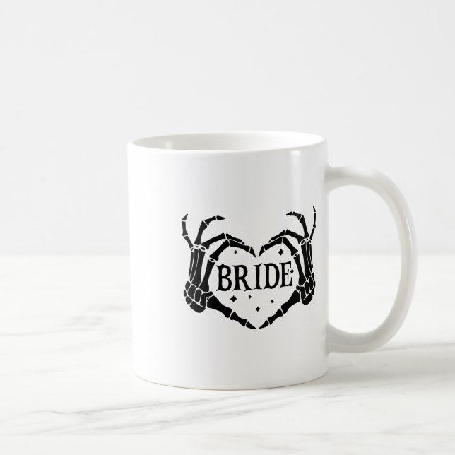 Mug Éffrayante mariée Skeleton mains Fiançailles Maria (Droite)