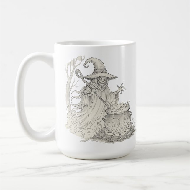 Mug Éffrayante Marque de fantôme Halloween (Gauche)