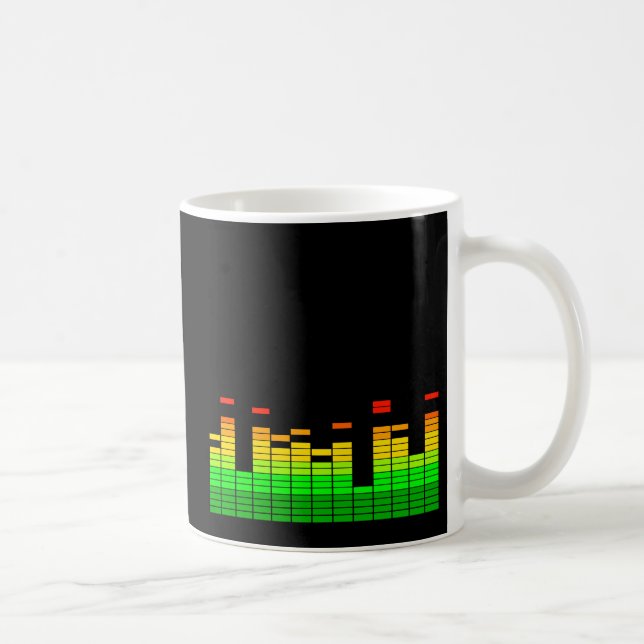 Mug Égaliseur Vibes du rythme de la musique graphique  (Droite)