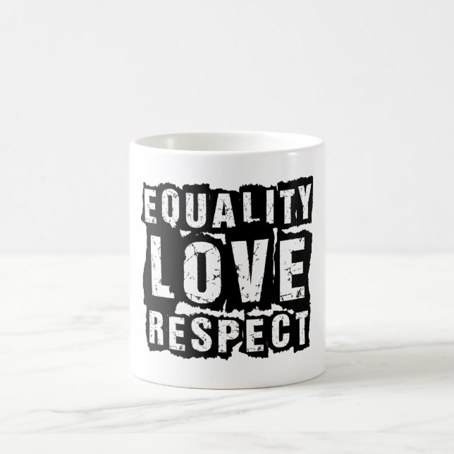 Mug Égalité Amour et respect Mois de la fierté (Centre)