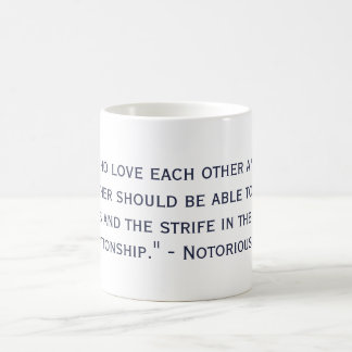 Mug Égalité de soutien de mariage de citation notoire