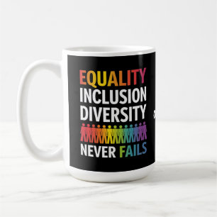 Mug Égalité Inclusion Diversité Équité L'amour gagne