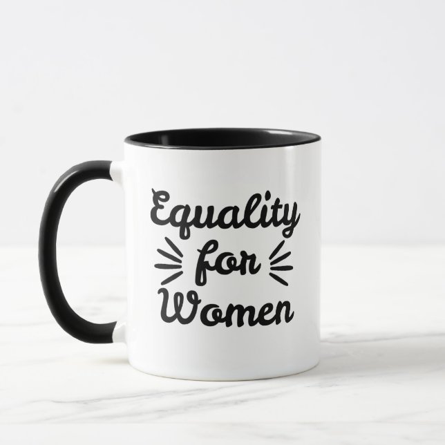 Mug Égalité pour les femmes Journée des femmes (Gauche)