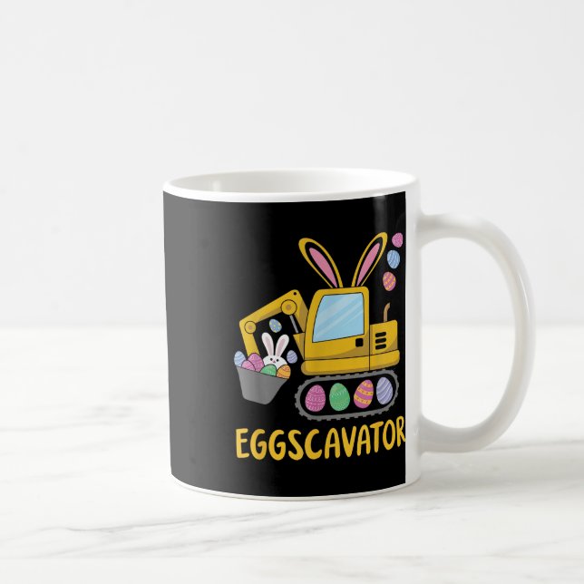 Mug Eggscavator Happy Easter Excavator Chasse Oeuf Gar (Droite)