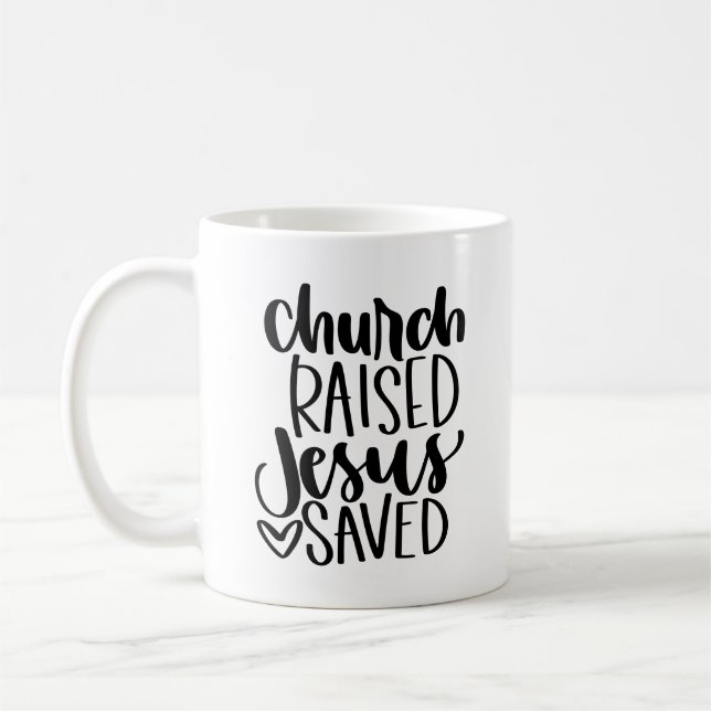 Mug Église élevée Jésus sauvé (Gauche)