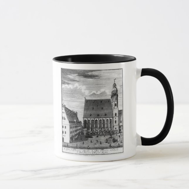 Mug Église et école de St Thomas à Leipzig, 1723 (Droite)