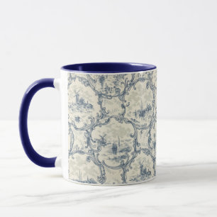 Mug Église & navires,Moulin à vent & bateaux,Inspiré d
