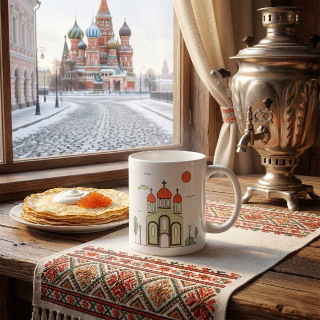 Mug Église orthodoxe russe minimaliste  (Créateur téléchargé)