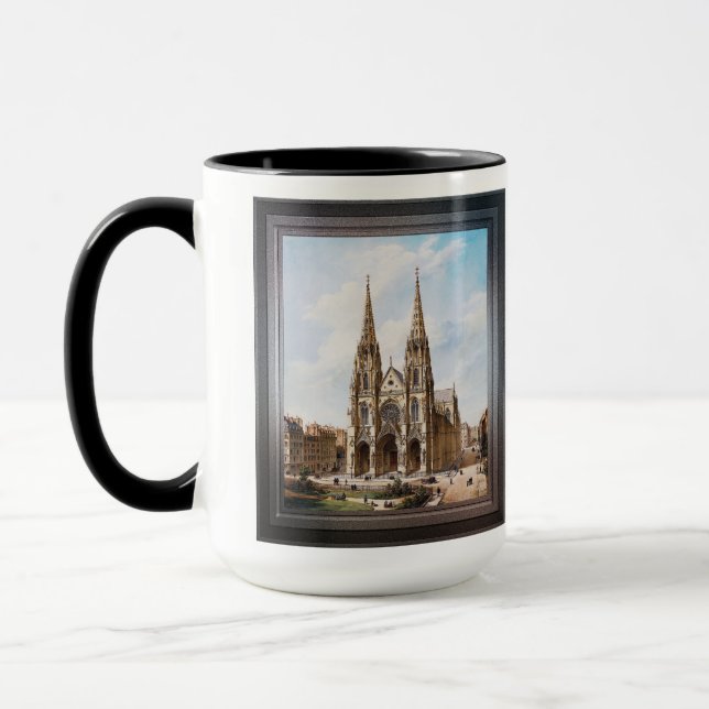 Mug Église Sainte-Clotilde à Paris par Max Berthelin (Gauche)