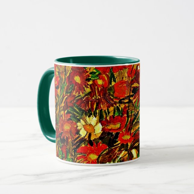Mug Egon Schiele - Champ de fleurs. (Devant gauche)
