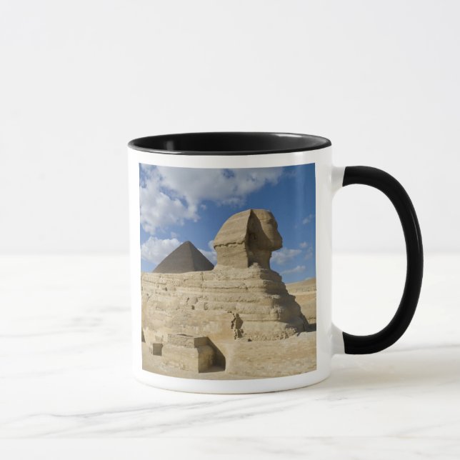 Mug Égypte, Gizeh. Le grand Sphynx s'élève au-dessus d (Droite)