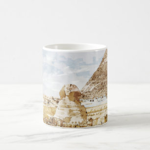 Mug Égypte Sphinx Gizeh Pyramides Voyager Art