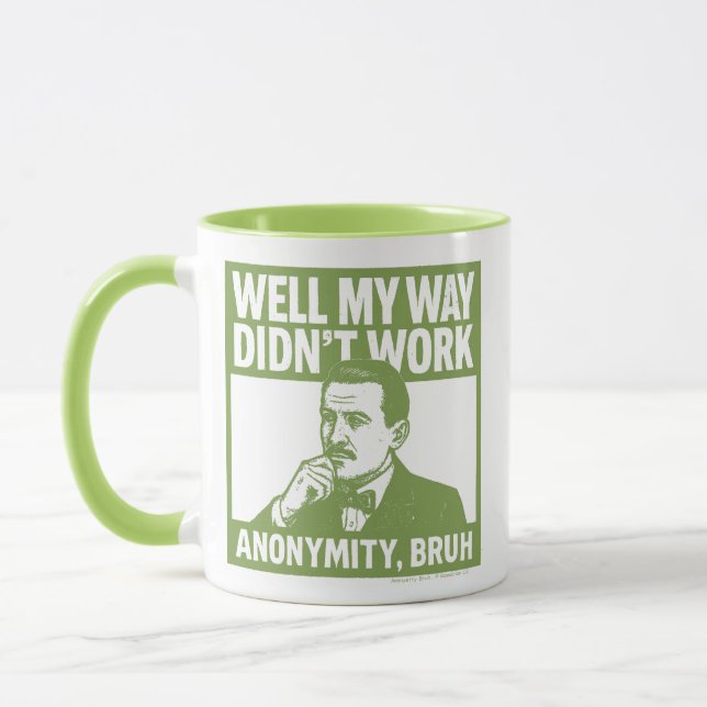 Mug Eh bien, ma façon n'a pas fonctionné - Anglais - T (Gauche)