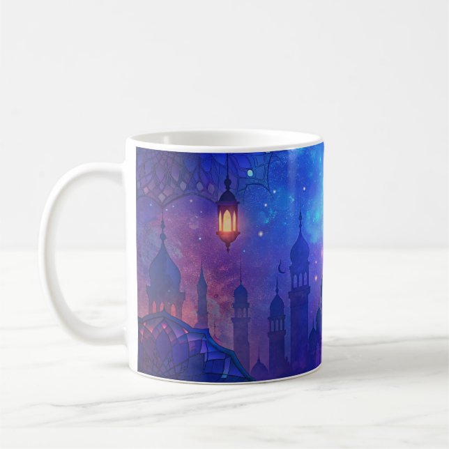 Mug Eid Moubarak Magie Nuits Arabes Croissant Couleurs (Gauche)