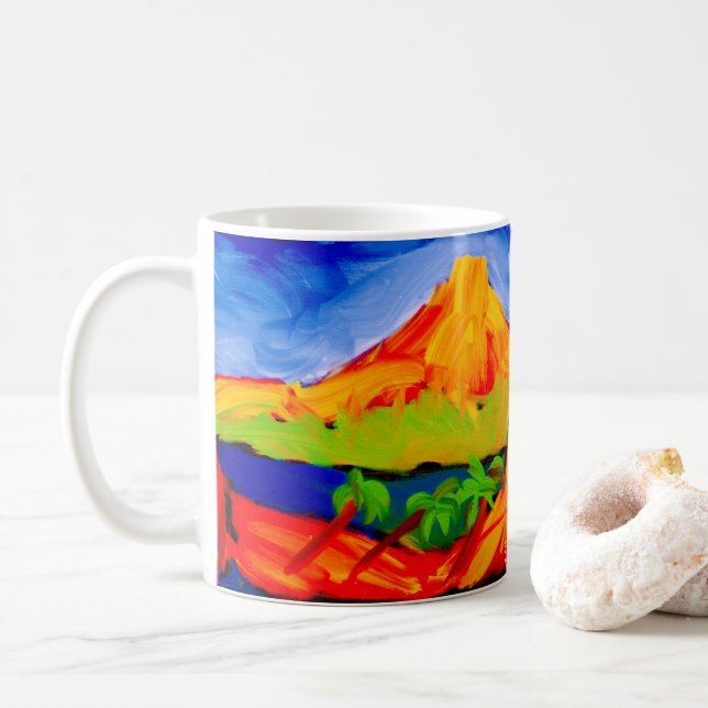 Mug ejgoldguru - Acrylique - Série Mer du Sud (Avec donut)